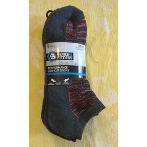 Men’s Low Cut Socks 5pk Series-8 Fitness Size 10-13 Performance